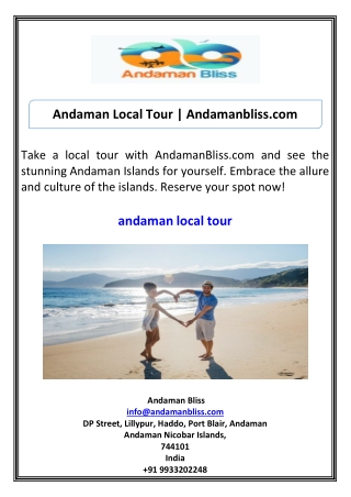 Andaman Local Tour Andamanbliss.com