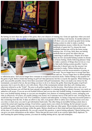 Casino Online Betting - Things To Recollect