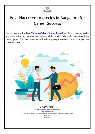 Best Placement Agencies in Bangalore for Career Success
