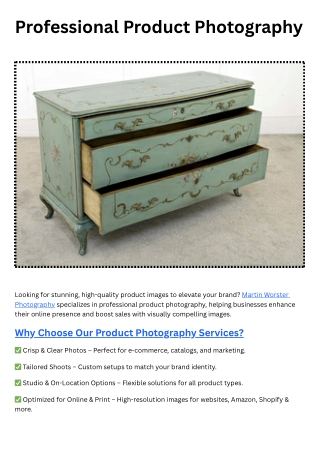 Professional Product Photography