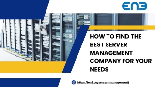 how to find the best server management company