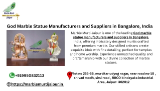 God Marble Statue Manufacturers and Suppliers in Bangalore, India