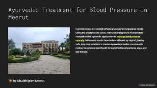 Ayurvedic Treatment for Blood Pressure in Meerut