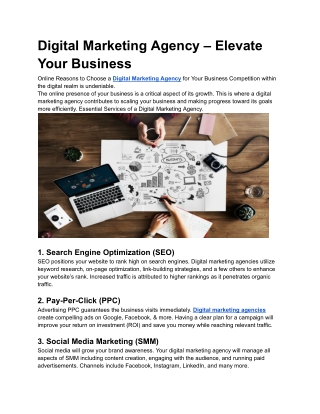 Digital Marketing Agency – Elevate Your Business