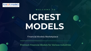 Icrest Models Premium Financial Model Templates for Smarter Business Planning