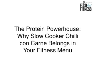 The Protein Powerhouse Why Slow Cooker Chilli con Carne Belongs in Your Fitness Menu