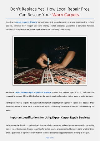 don t replace yet how local repair pros