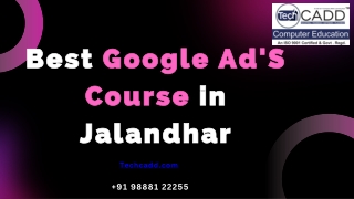 Best Google Ad'S Course in Jalandhar