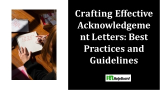 crafting effective acknowledgeme