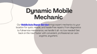 Mobile Auto Repair Service | On-Demand Car Repairs at Your Location