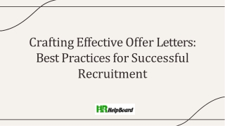 crafting effective offer letters best practices for successful recruitment