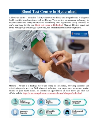 Blood Test Centre in Hyderabad