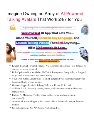 imagine owning an army of ai powered talking