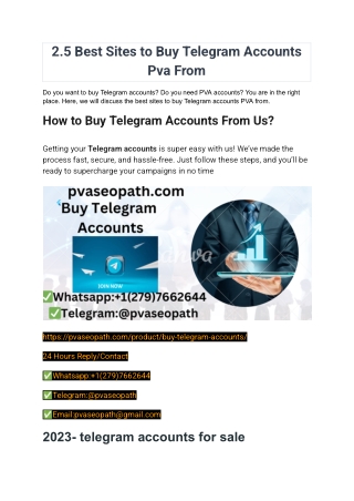 2 5 best sites to buy telegram accounts pva from