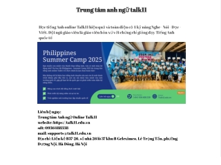 trung t m anh ng talk11