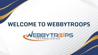 welcome to webbytroops