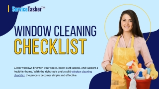 Window Cleaning Checklist