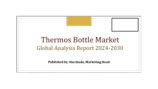 Thermos Bottle Market Share, Size, and Forecast | 2024-2030