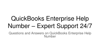 QuickBooks Enterprise Support – Call the Help Number for Solutions