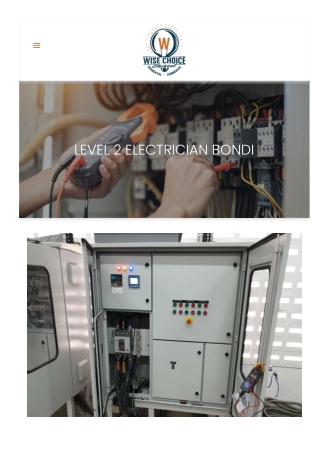 Level 2 electrician Bondi