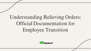 HR Relieving Order Format