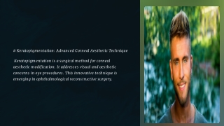 keratopigmentation advanced corneal aesthetic
