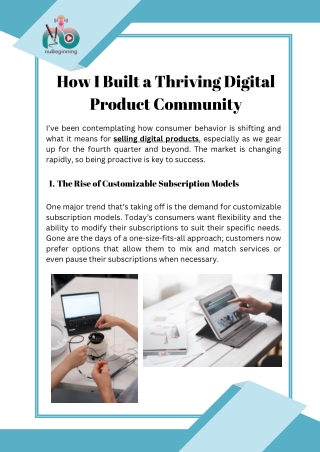 how i built a thriving digital product community