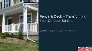 expert deck building and fencing solutions