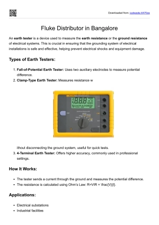 fluke earth tester