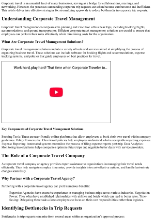 corporate travel is an essential facet of many
