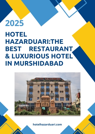 Hotel Hazarduari The Best Restaurant & Luxurious Hotel in Murshidabad (1)
