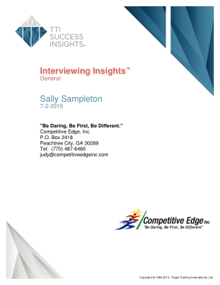 interviewing insights general