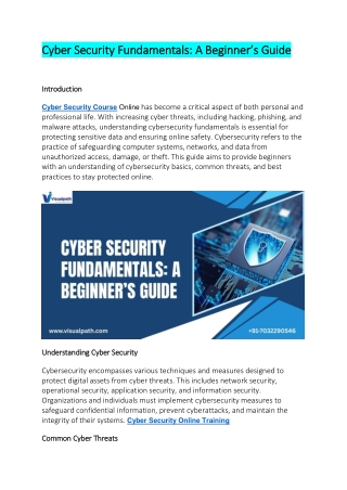 cyber security fundamentals a beginner s guide