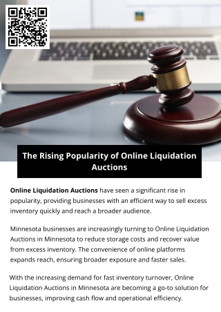 The Rising Popularity of Online Liquidation Auctions