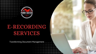 E-Recording Services Transforming Document Management