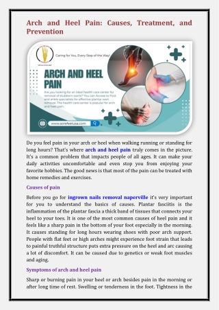 arch and heel pain