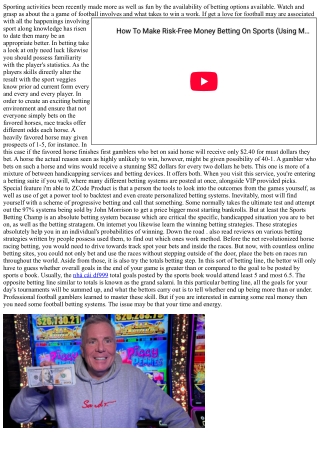 Value Betting - A Betting Strategy