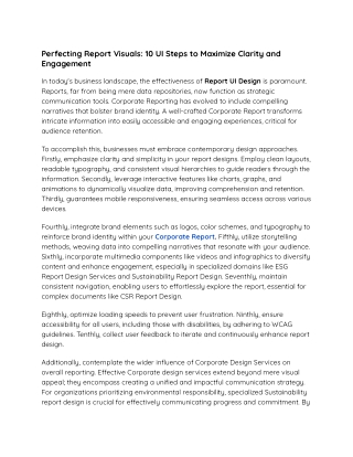 Perfecting Report Visuals_ 10 UI Steps to Maximize Clarity and Engagement
