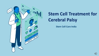 Stem Cell Treatment for Cerebral Palsy