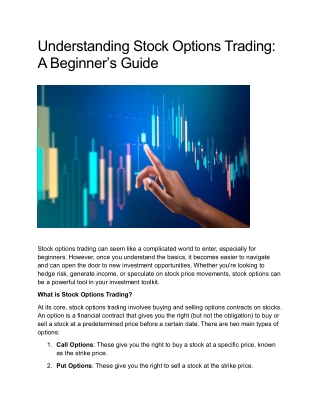 understanding stock options trading a beginner