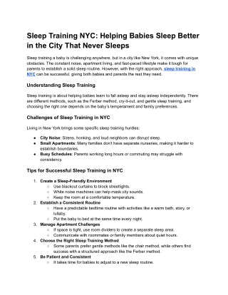 Sleep Training NYC_ Helping Babies Sleep Better in the City That Never Sleeps