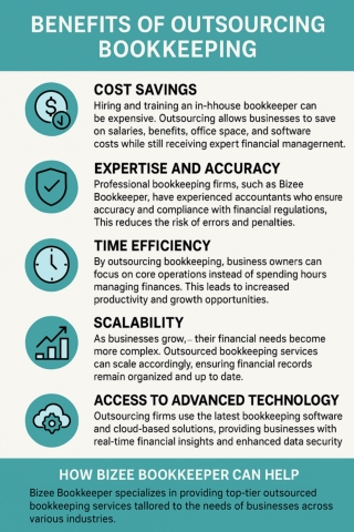 Benefits of Outsourcing Bookkeeping - Bizee Bookkeeper LLC