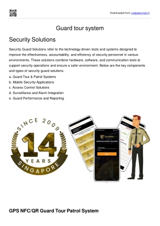 guard tour system   - ppt file
