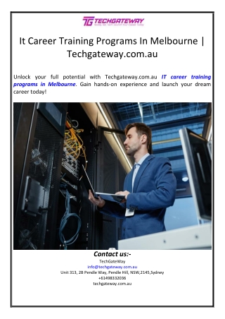 it career training programs in melbourne