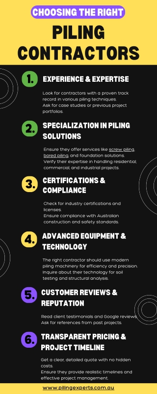 6 Key Factors to Consider When Hiring Piling Contractors