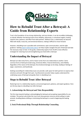 how to rebuild trust after a betrayal a guide