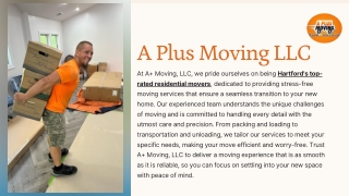 Moving Company in Connecticut - A Plus Moving LLC