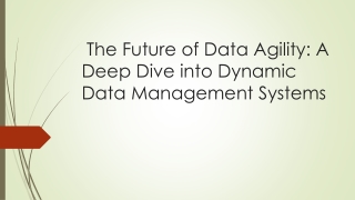 the future of data agility a deep dive into dynamic data management systems