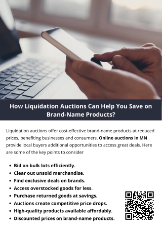How Liquidation Auctions Can Help You Save on Brand-Name Products?