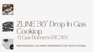 Introducing this  ZLINE 36 Gas Cooktop with 6 Burners – RC36